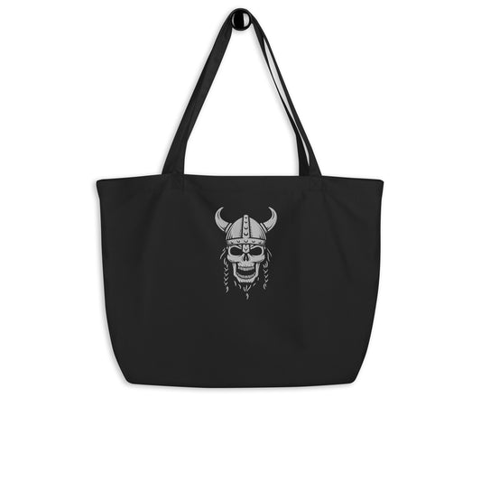 Large organic tote bag (skull logo)