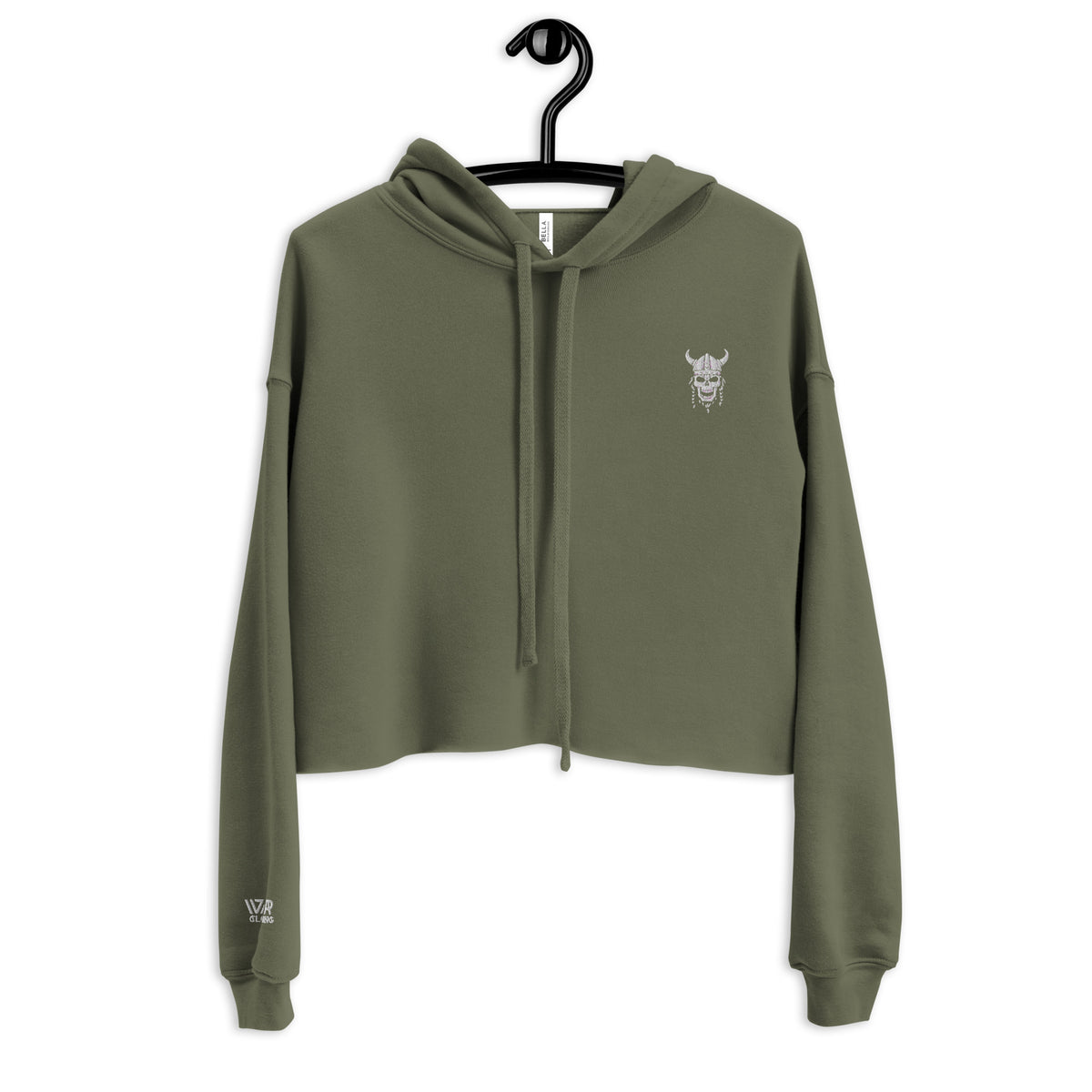 IVAR “Runic Skull” Cropped Hoodie